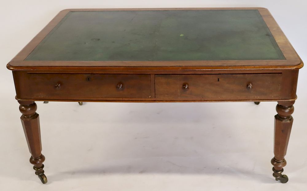 Appraisal: th Century Victorian Leathertop Desk From a Stamford CT estate