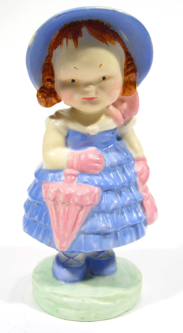 Appraisal: Hand painted Shelley Mabel Lucy Attwell figurine of a girl