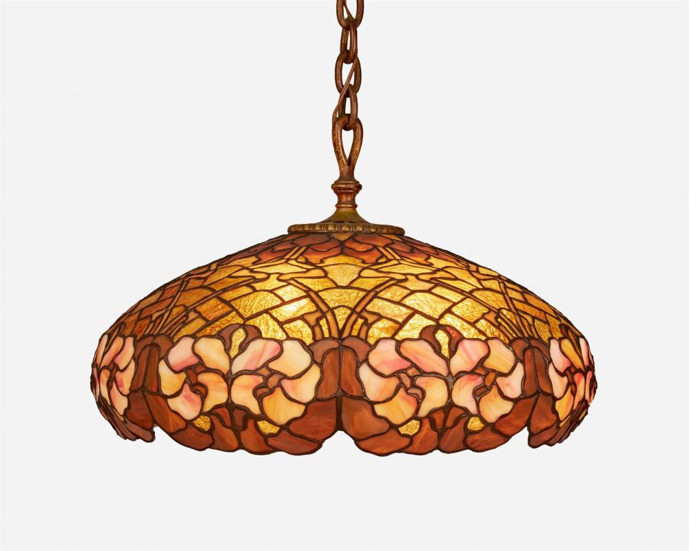 Appraisal: A Duffner and Kimberly leaded glass chandelier First-quarter th Century