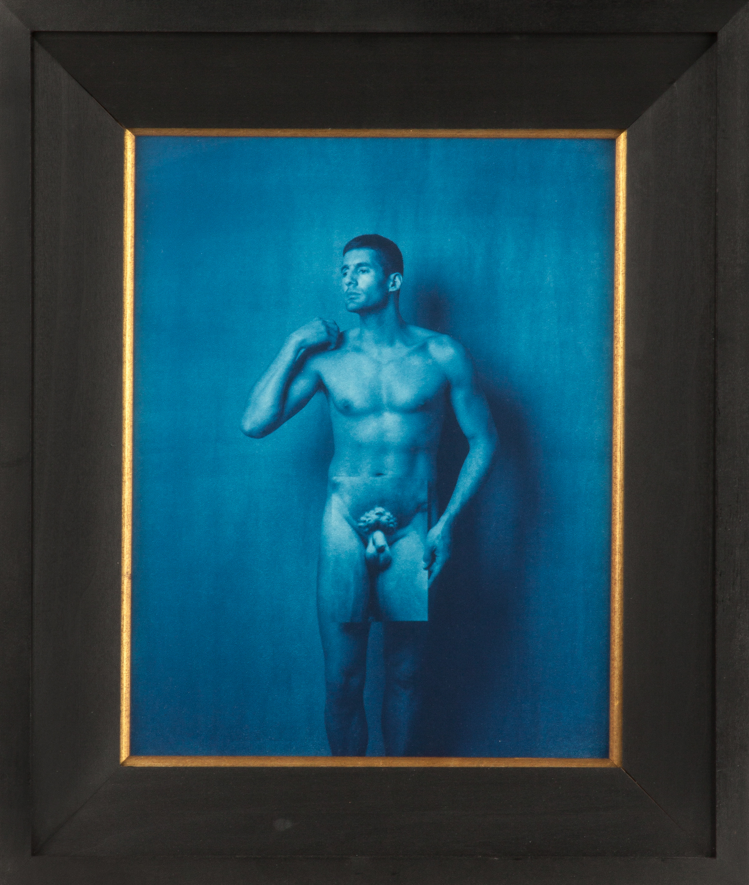 Appraisal: John Patrick Dugdale American born Self-Portrait as David Cyanotype Edition