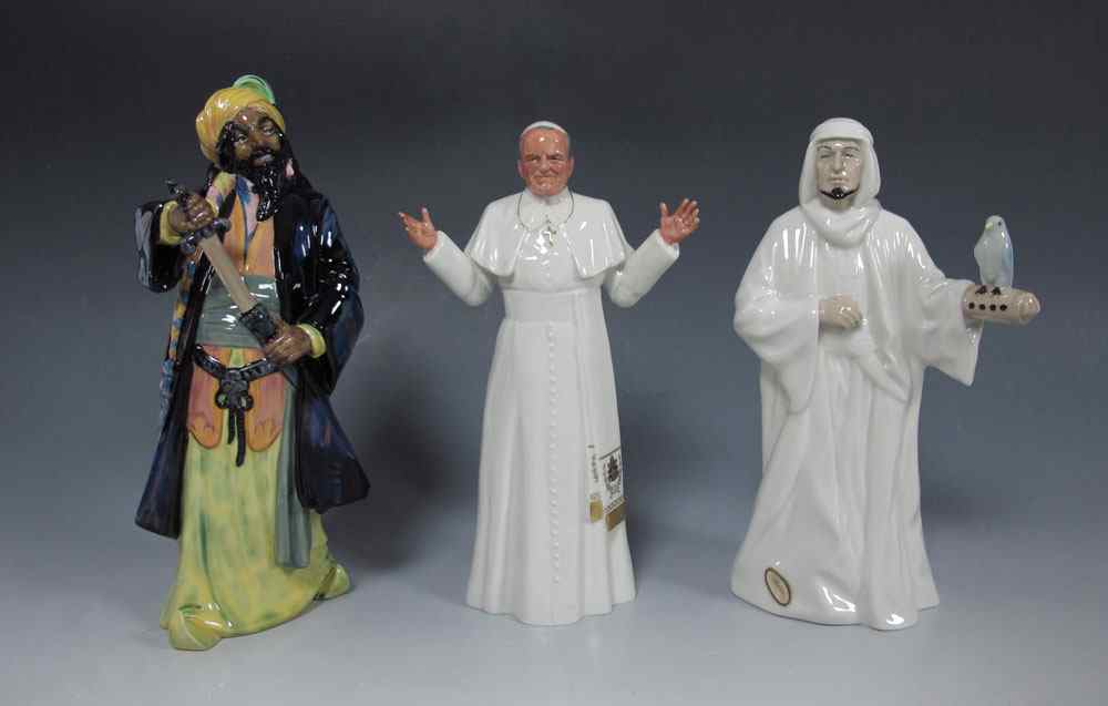 Appraisal: ROYAL DOULTON FIGURINES ''Blue Beard'' HN '' ''His Holiness John