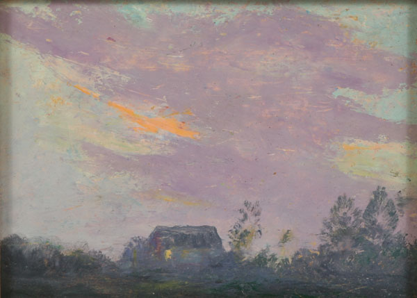 Appraisal: Carl Christopher Graf American - summer landscape at dusk oil