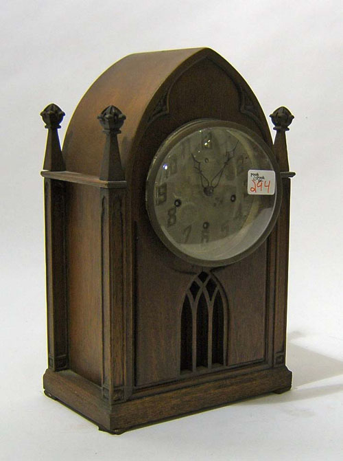 Appraisal: New Haven Clock Co gothic mantle clock h