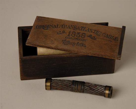 Appraisal: A Commemorative Tiffany Co Transatlantic Cable Piece in a wood