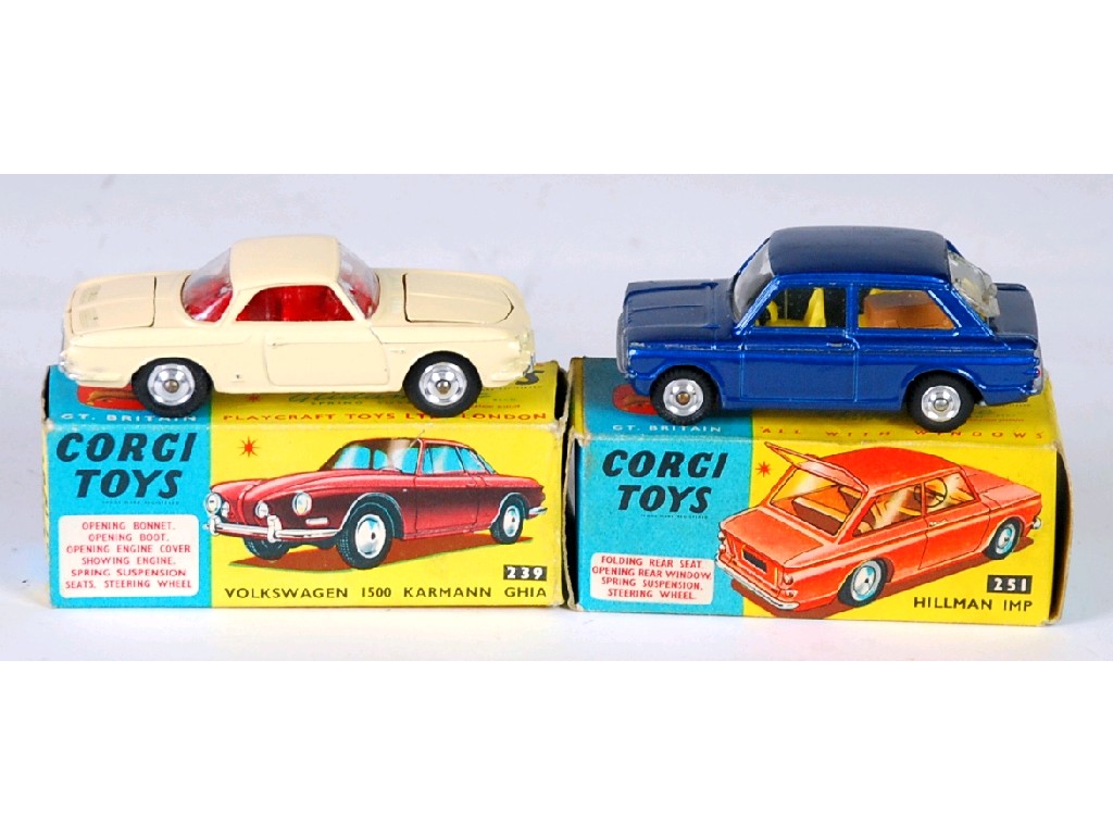 Appraisal: CORGI TOYS BOXED 'HILLMAN IMP' METALLIC BLUE model No minor