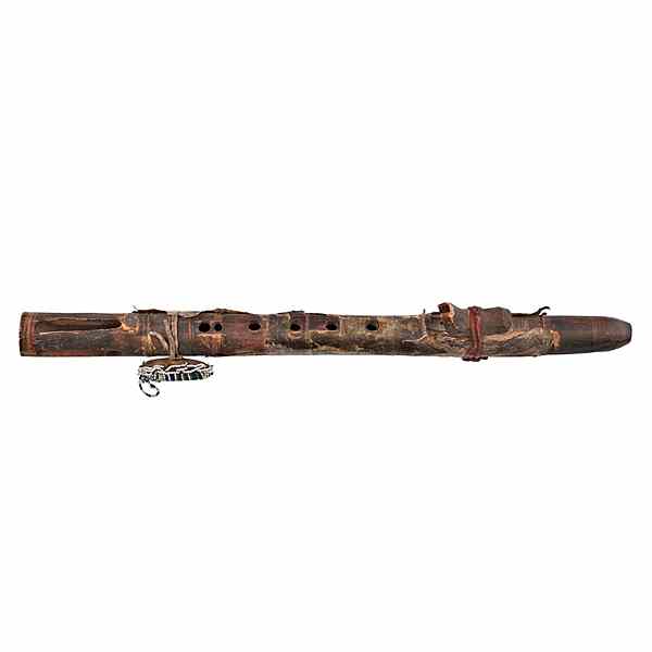 Appraisal: Plains Courting Flute assembled of two pieces of hollowed wood