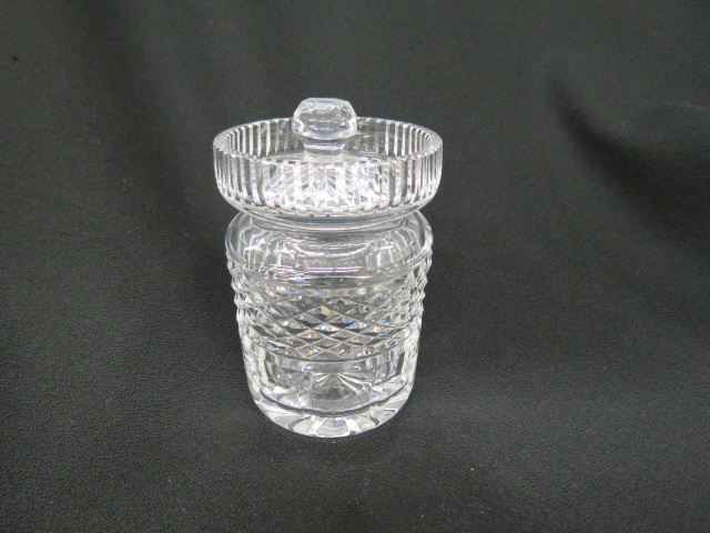 Appraisal: Waterford Cut Crystal Jam Jar signed excellent