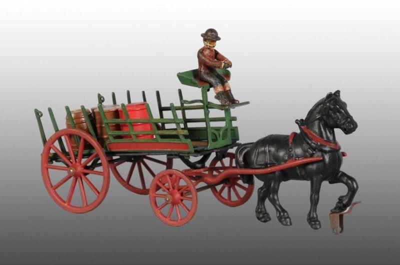 Appraisal: Cast Iron P L Dray Toy Description Touchup to green