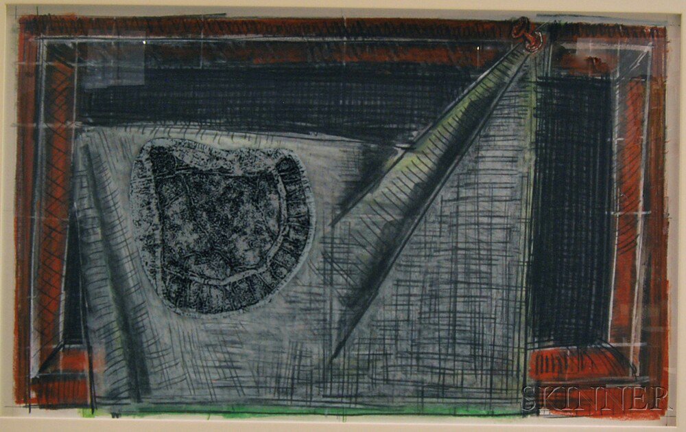 Appraisal: Michael Hurson American - Study for Picasso's Tacks Second Version