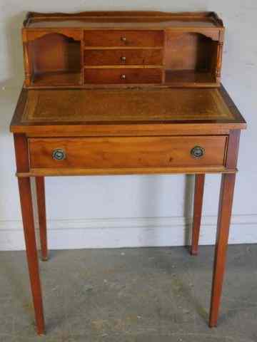 Appraisal: Petite Carlton Style Leathertop Desk From a Larchmont NY estate