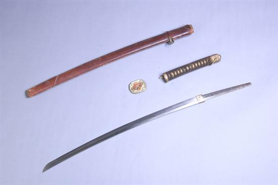 Appraisal: JAPANESE LONG SWORD KATANA Gunto mounts W W II blade