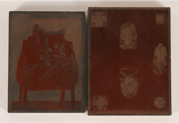 Appraisal: Twelve copper photographic plates from Cincinnati Art Museum various images