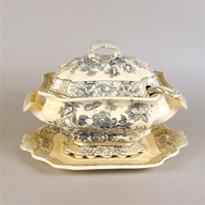 Appraisal: Masons Ironstone 'Stratford' pattern tureen and underplate english late th