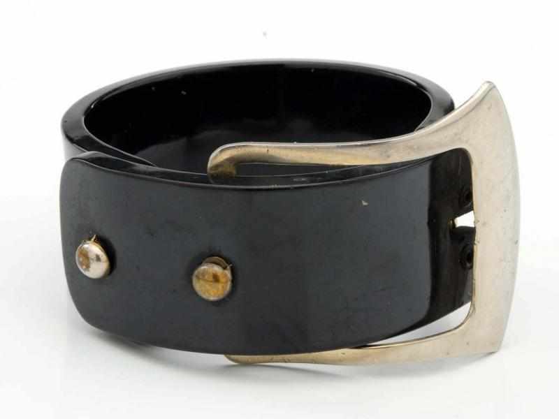 Appraisal: Bakelite Buckle-Shaped Bracelet With metal buckle opening Jewelry Condition Excellent