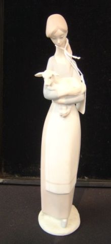 Appraisal: LLADRO FIGURINE - MAIDEN W SHEEP