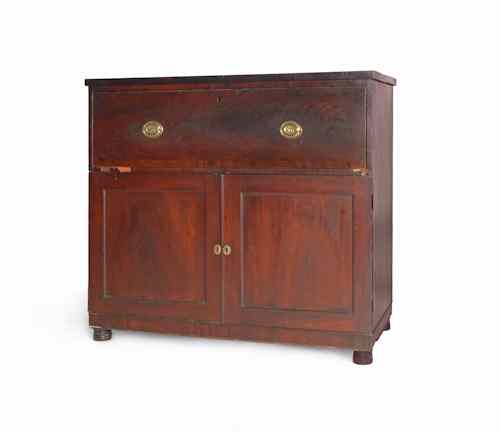 Appraisal: Mahogany butler's desk ca h w