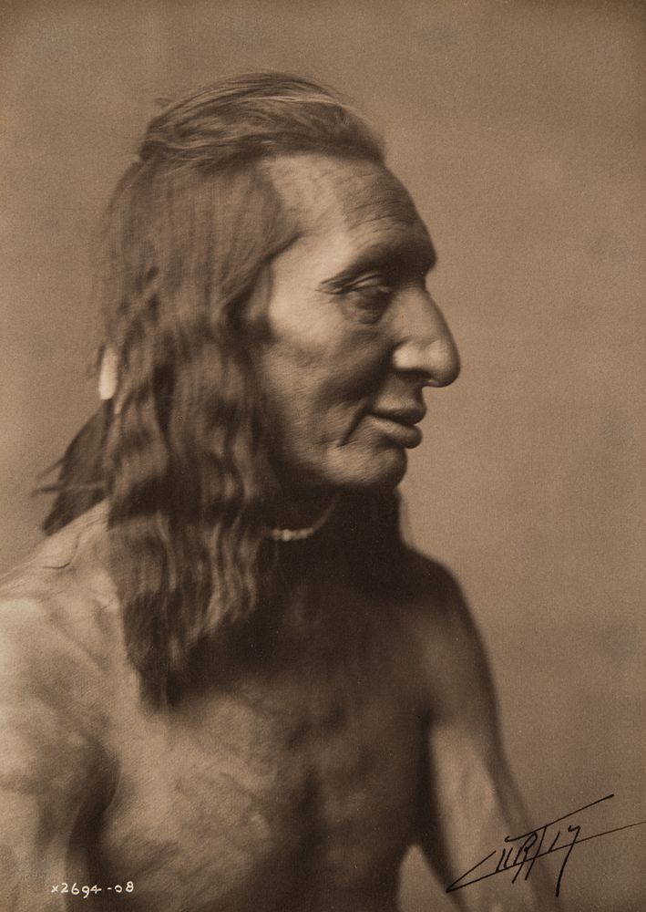 Appraisal: Edward Curtis Untitled Male Portrait Edward S Curtis - Untitled