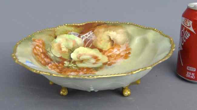 Appraisal: th c Victorian hand painted bowl