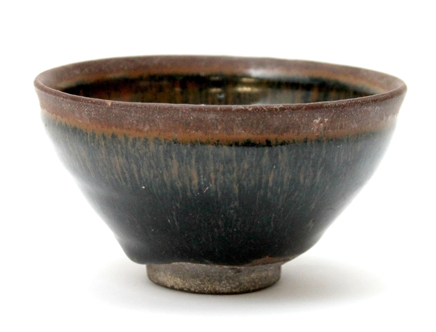 Appraisal: A Jian hare's fur' teabowl probably Song dynasty the rounded