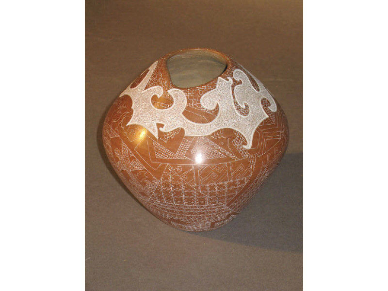 Appraisal: JODY FOLWELL-NARANJO B Santa Clara Pueblo pottery jar polished to