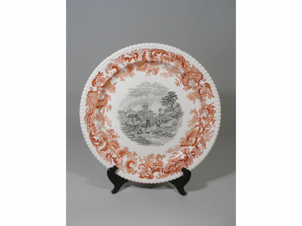 Appraisal: Copeland Spode Beverly Large Circular Platter England early s scrolled