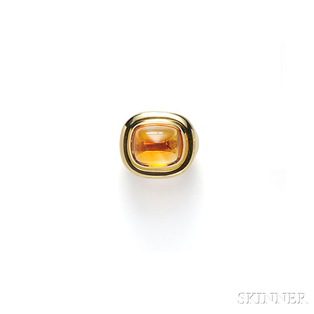 Appraisal: kt Gold and Citrine Ring Paloma Picasso Tiffany Co set