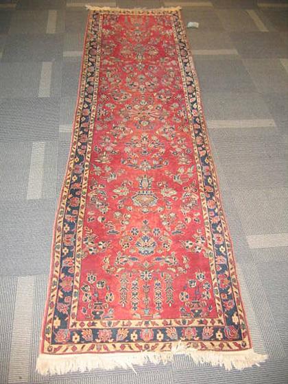 Appraisal: Sarouk runner west persia circa early th century ft in