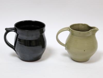 Appraisal: David Leach British - a stoneware mug in black glaze