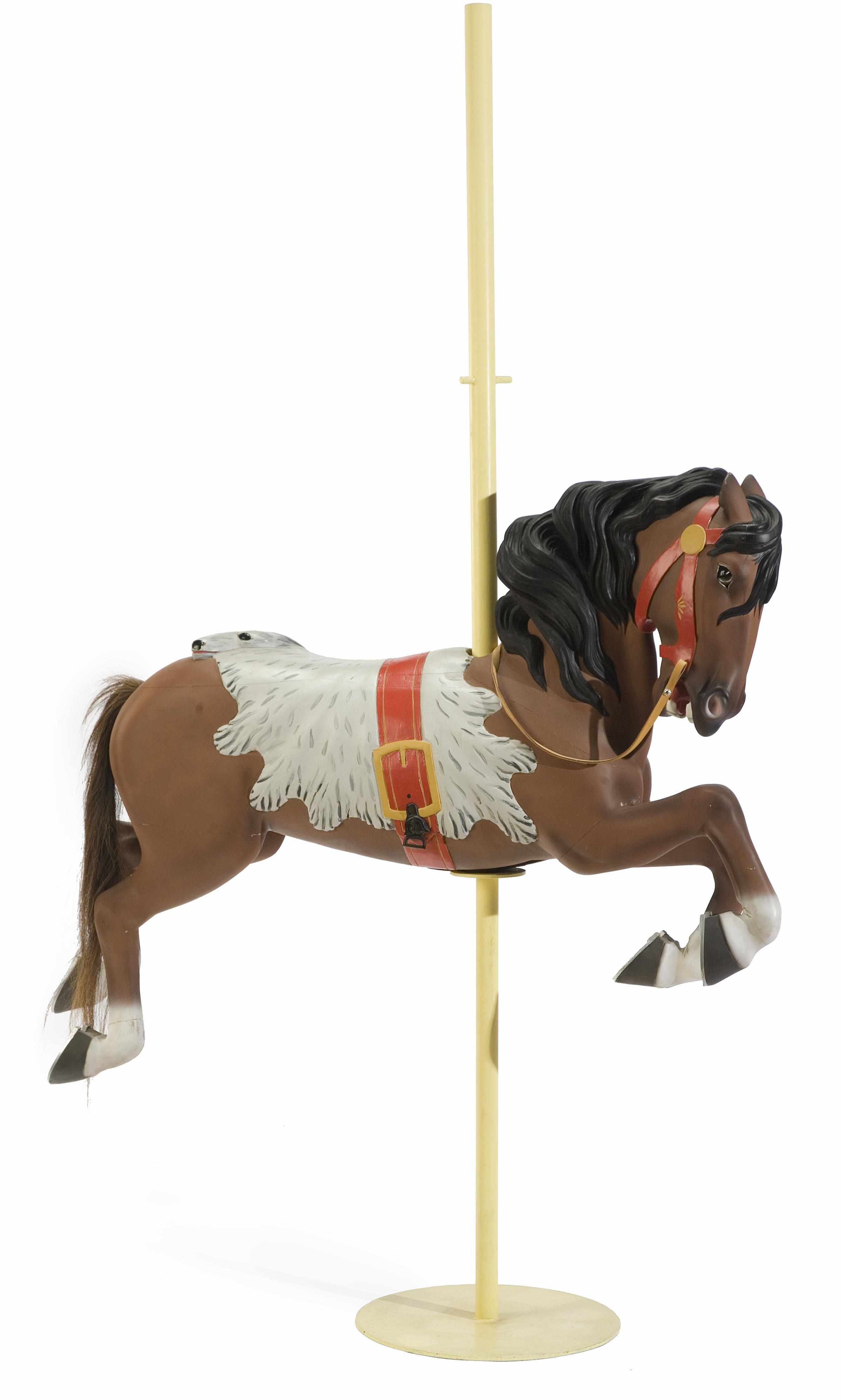 Appraisal: A carved and painted fairground horse Alan Herschell North Tonowanda