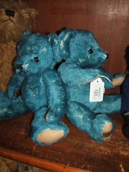 Appraisal: Two blue Merry Thought teddy bears each high they're are