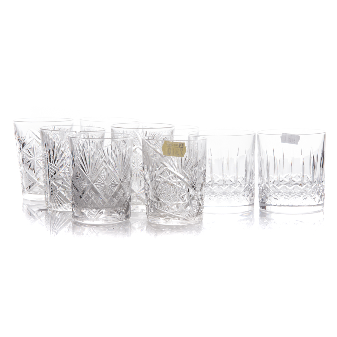 Appraisal: Six assorted crystal tumblers and in H Condition One with