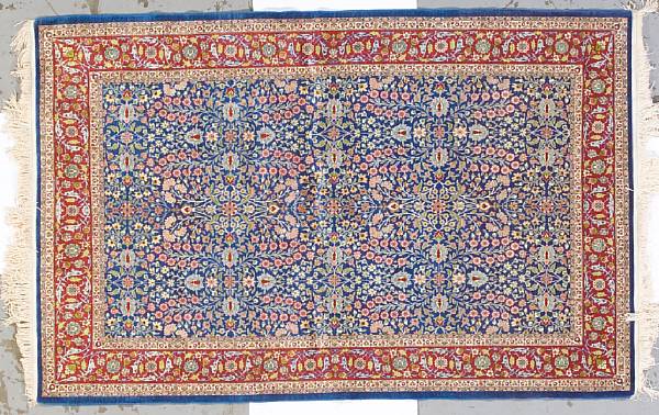 Appraisal: A silk Hereke rug West Anatolia third quarter th century