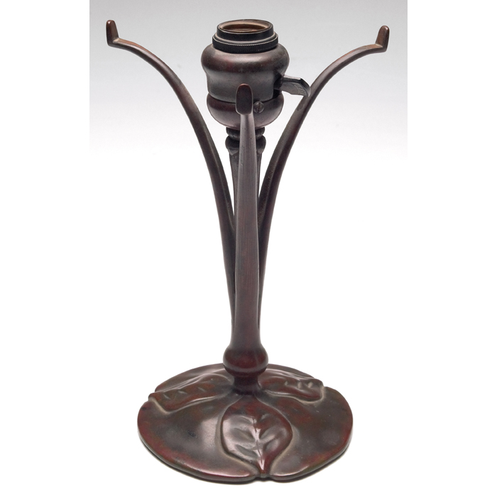 Appraisal: Tiffany Studios desk lamp base three arm form in bronze