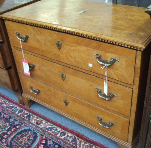 Appraisal: A th century Continental ash and elm commode the crossbanded