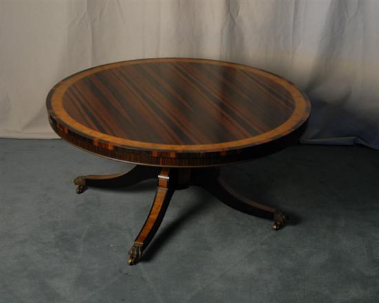 Appraisal: A L th C Neo-classical Breakfast Table cut down rosewood