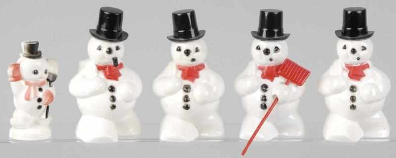 Appraisal: Lot of Plastic Snowmen Description s Condition Excellent