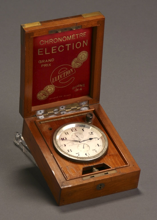 Appraisal: Cased Swiss Travel Chronometer Chronom tre Election Grand Prix Berne