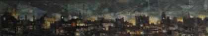 Appraisal: MARTIN JACKSON american - PHILADELPHIA SKYLINE Signed bottom left oil