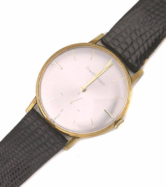 Appraisal: A Girard Ferregaux wristwatch with a gold plated LeCoultre automatic