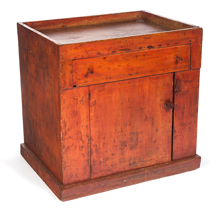 Appraisal: AMERICAN DRY SINK Second half- th century pine Single door