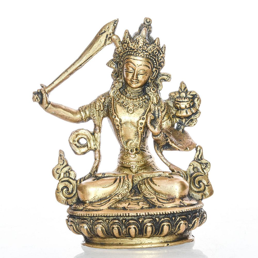 Appraisal: BRONZE ALLEGORICAL HINDU STATUE SHIVA MAHADEVA The Hindu god depicted