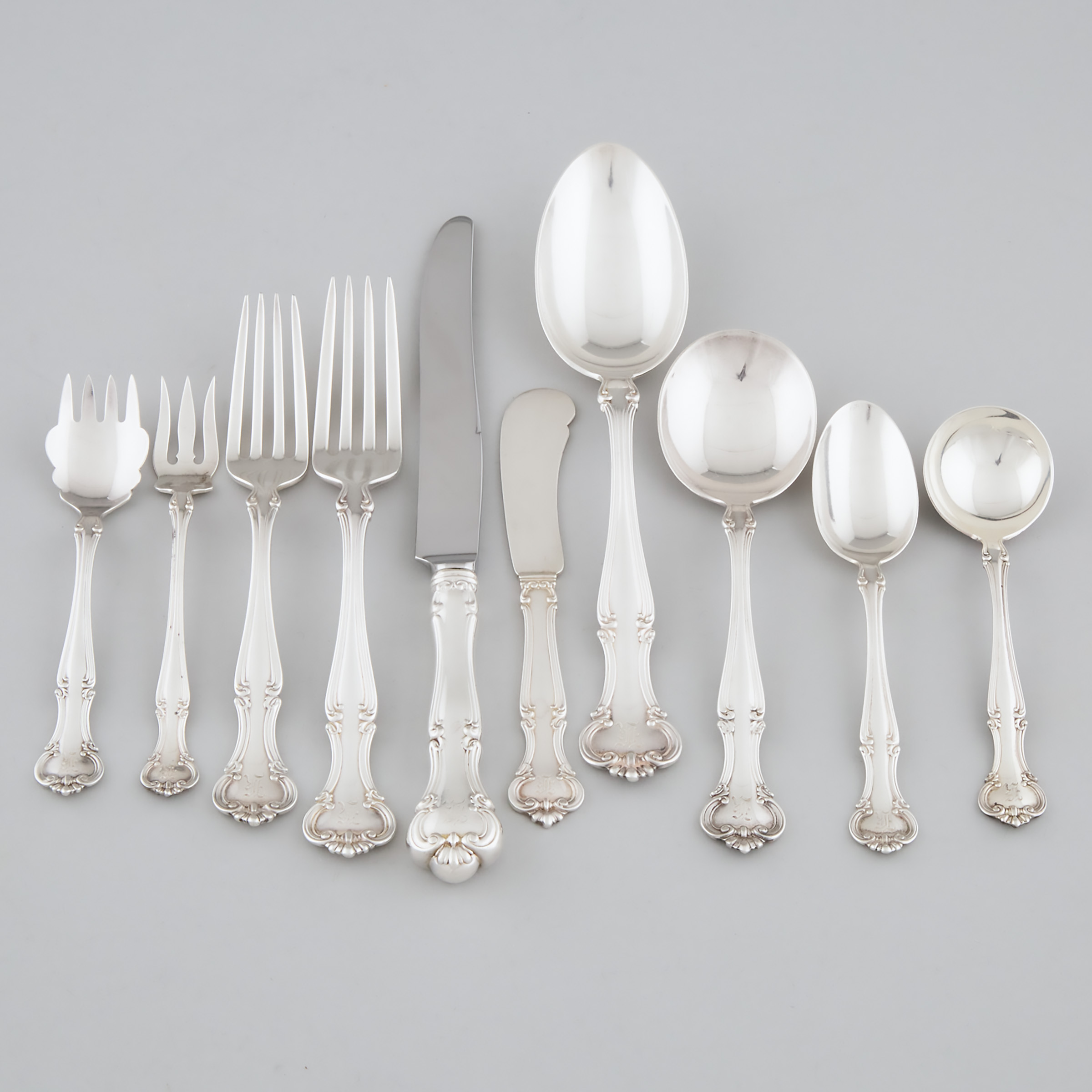 Appraisal: American Silver 'Cromwell' Pattern Flatware Service Gorham Mfg Co Providence