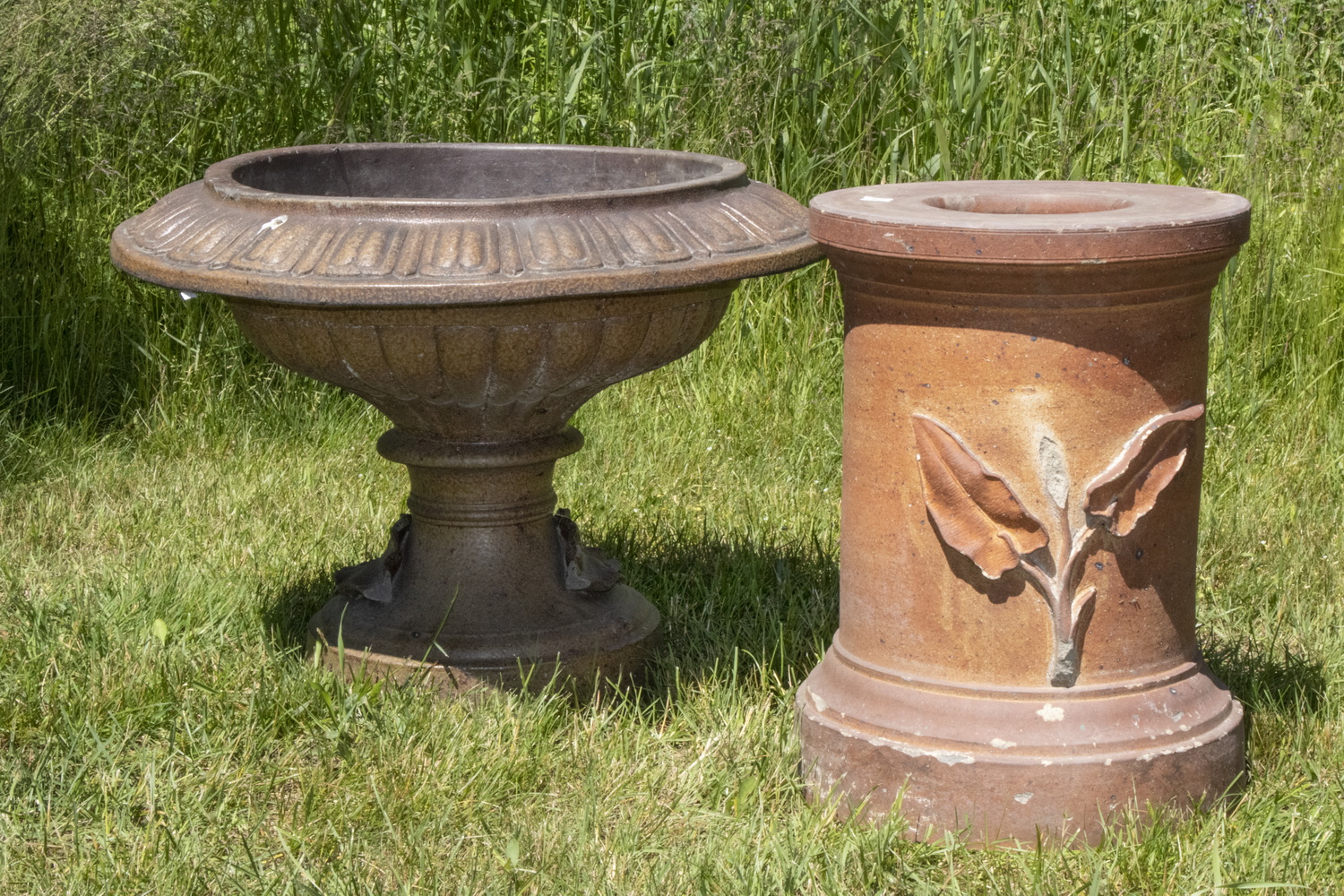 Appraisal: VINTAGE CERAMIC GARDEN ITEMS Including Portland Stone Ware Co Portland