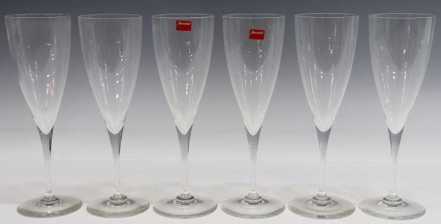 Appraisal: lot of French Baccarat Dom Perignon crystal water goblets tapered