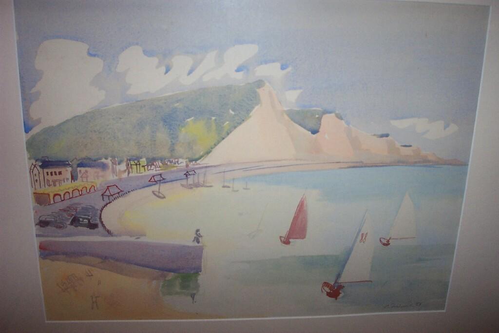 Appraisal: A watercolour of Sidmouth by Clifford Fishwick signed C Fishwick