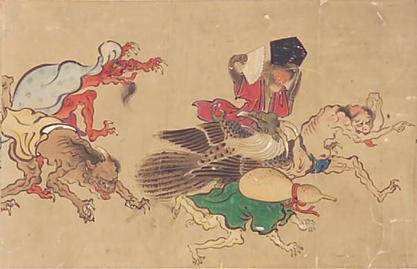 Appraisal: Kano School Edo Period Night Parade of Demons Handscroll ink