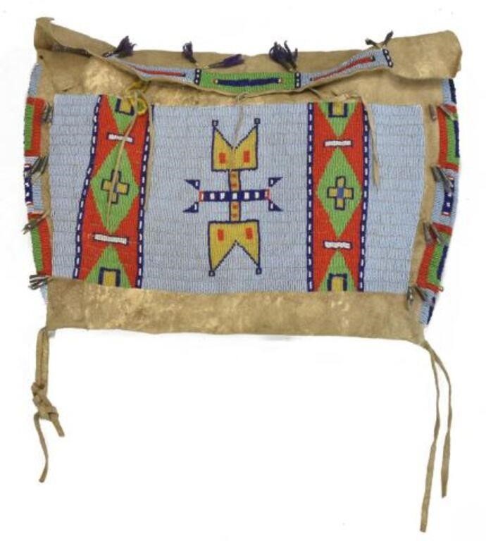 Appraisal: Sioux or hobbyist's work in Sioux style hide tipi bag