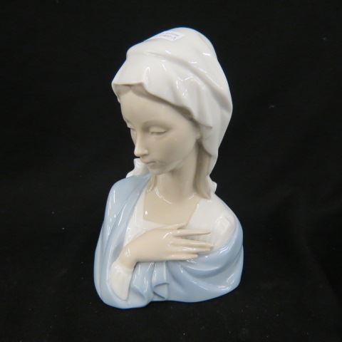 Appraisal: Lladro Porcelain Figural Bust of Mary excellent