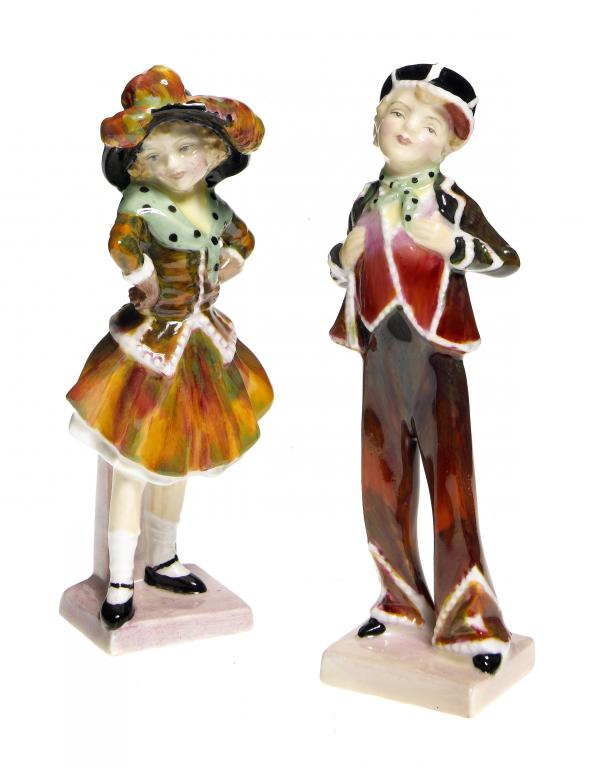 Appraisal: A PAIR OF ROYAL DOULTON FIGURES OF THE PEARLY BOY