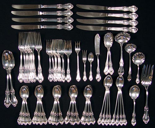 Appraisal: INTERNATIONAL STERLING JOAN OF ARC FLATWARE SET pieces in the